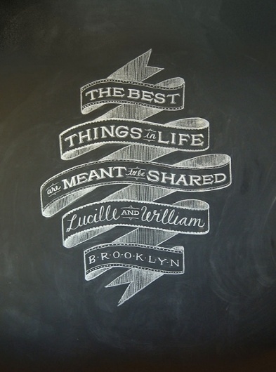 Dana Tanamachi / Chalk Lettering #design #graphic #chalk #art #brooklyn #typography