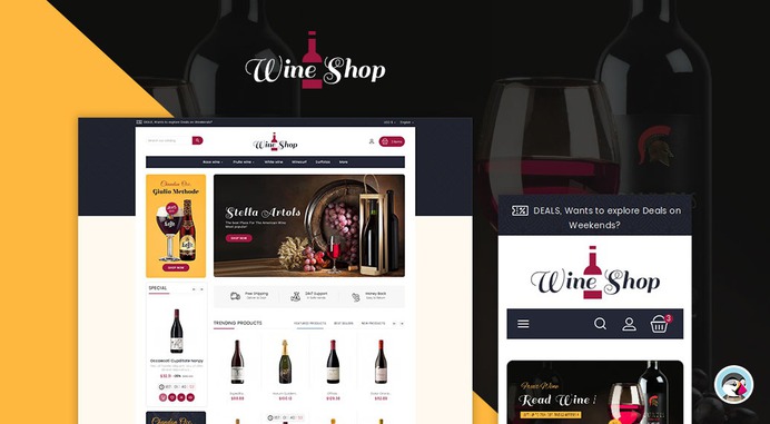 #Mega #Wine #Drinks #Club - #Prestashop #Responsive #Theme | #TemplateTrip #eCommerce #Website #Design #Template