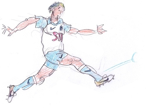 Specialmagazin #kick #soccer #illustration #man #football #drawing