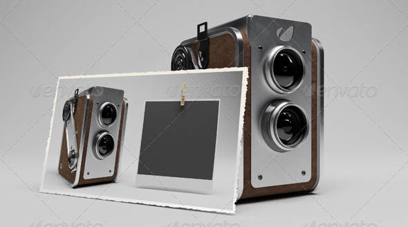 Camera Mockups PSD for Designer