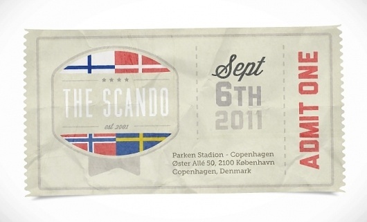 Dribbble - scando-ticket.jpg by Oli Lisher #scando #texture #ticket