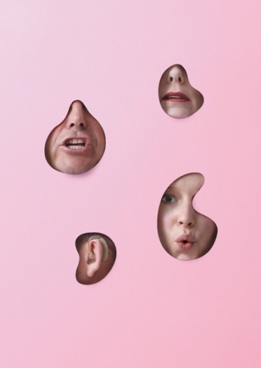 It's Nice That : Striking images for New Zealand theatre Silo's summer season by Toaki Okano #cut #stencils #body #out #parts