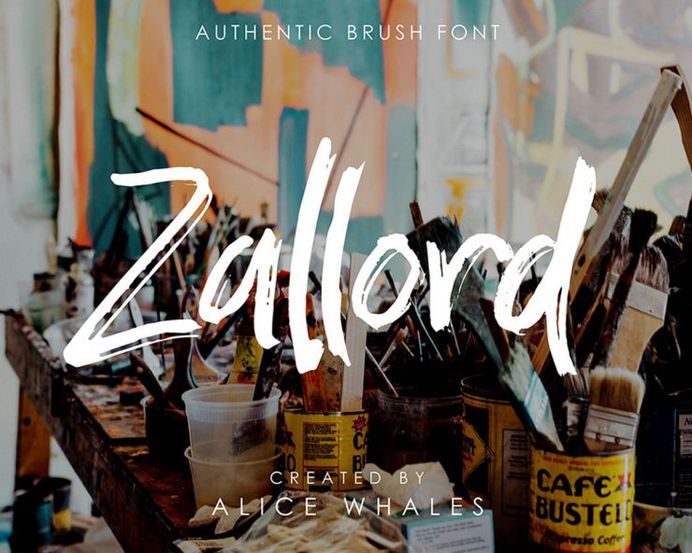 Zallord - Free Brush Font