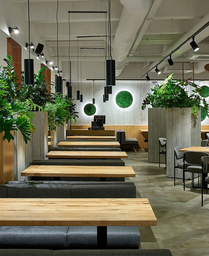 New Interior Concept for the Healthy Food Restaurant by Ponama Architects - InteriorZine