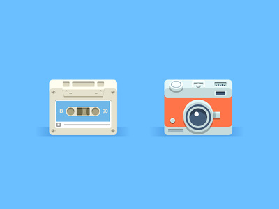 Super Simple Icons #flat #illustration #cameras