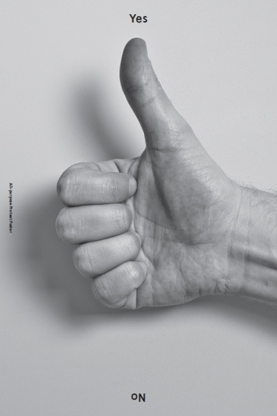 Yes + No, via Baubauhaus. #thumbs #yes #up #poster #no