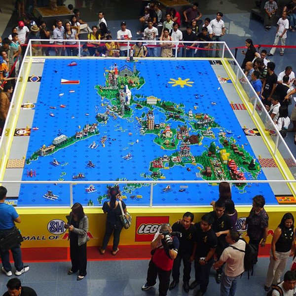 Philippines map made out of lego #lego #map #philippines