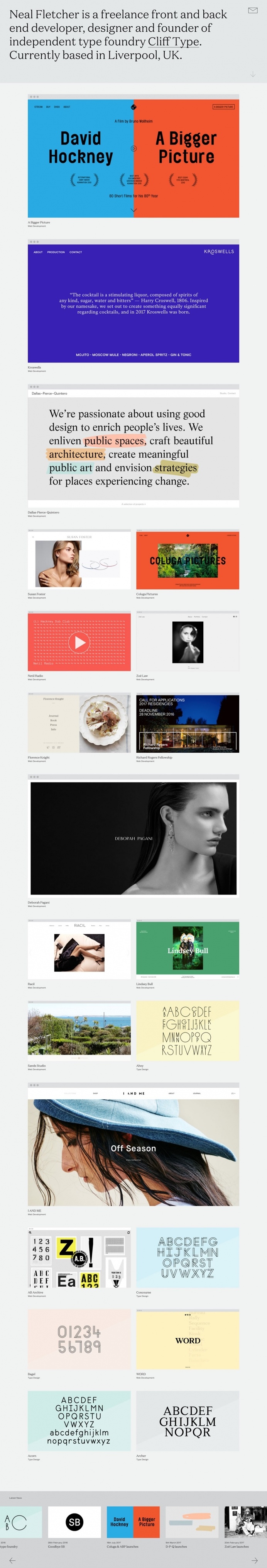 Neal Fletcher - Mindsparkle Mag - Neal Fletcher is a freelancer front and backend designer and founder of Clii Type foundry awarded as Site