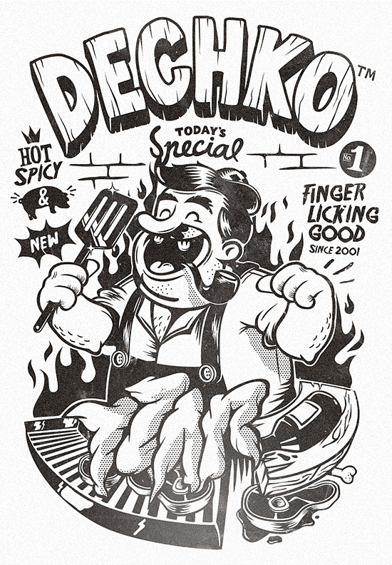 photo #color #design #grill #illustration #one #character #bbq