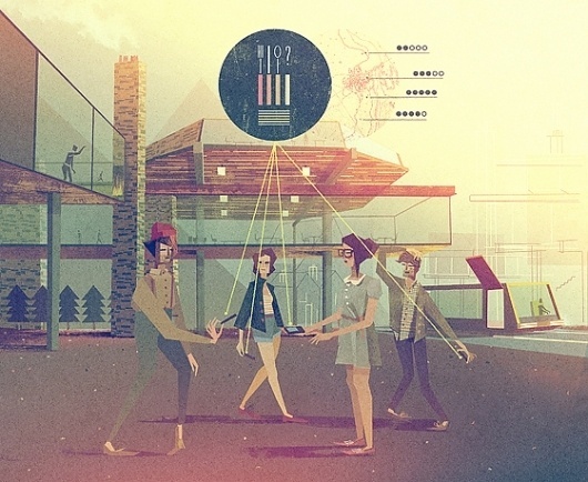 Flowing Generation | Matthew Lyons #infographics #illustration #cubism #matthew #lyons