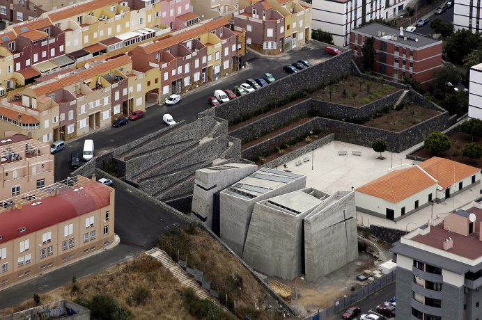 Holy Redeemer Church in Tenerife by Menis Arquitectos #stair #concrete