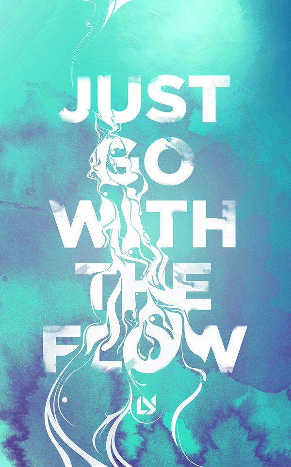 Flow – Typographic Poster