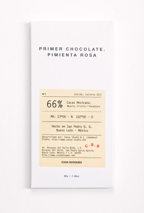 Casa Bosques Chocolates #packaging #chocolate #typography
