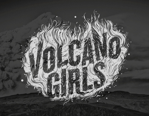 Typeverything.comVolcano Girls by Kyle J. Letendre. #girls #photography #volcano #graphics #typography