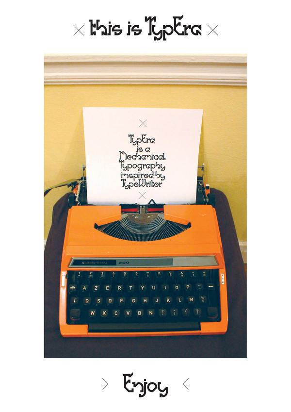 TypEra #font #serif #poster #typewriter #typography