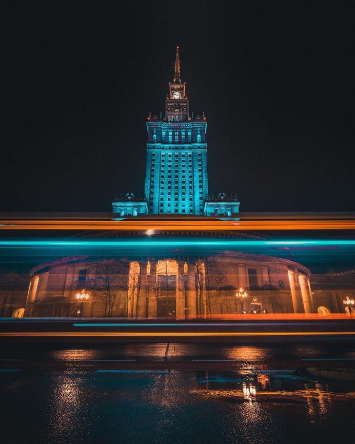 Warsaw at Night: Cinematic Urban Photography by Luke Pomotowski