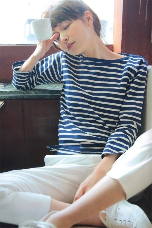 post timeout #fashion #stripes #japanese #woman