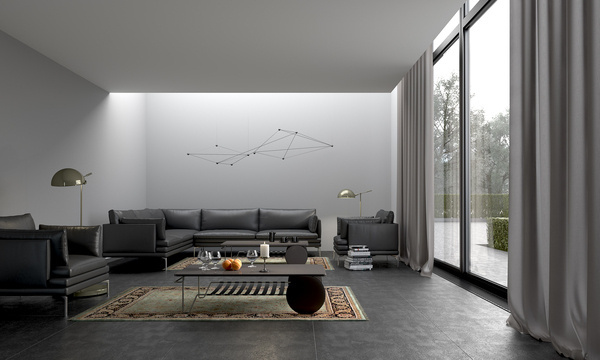 Pilkas interjeras / Gray interior. Personal project. View 01 #interior #vizualizacijos #dizonaurai #gray