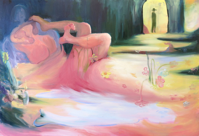 I am the best part of me , oil on canvas, 40 x 60 inches, 2017