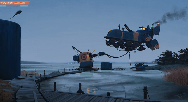 Simon Stålenhag Art Gallery #simon #painting #stlenhag #art