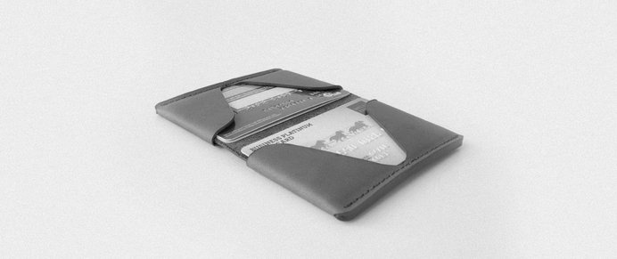 Horizon Four Wallet Tobacco Horween® Latigo Leather #makr #wallet #leather #tobacco #horween #latigo