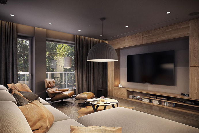 Modern Living room °1 - Apartment °1 #modern #livingroom #soggiorno #moderno #appartamento