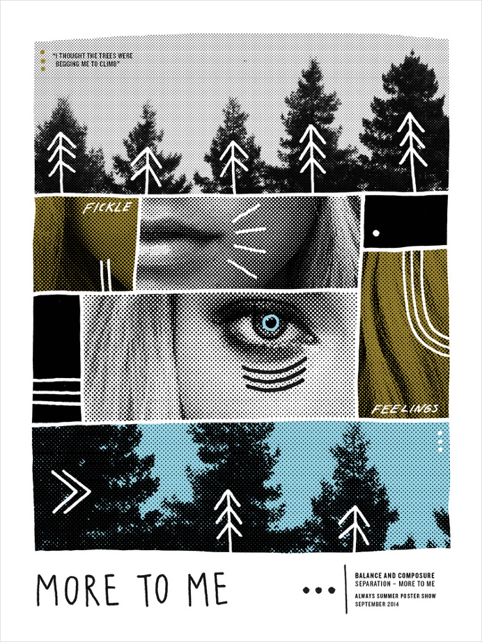 Balance and Composure posterfor AIGA's Always Summer Poster Show #poster #design #illustration #music