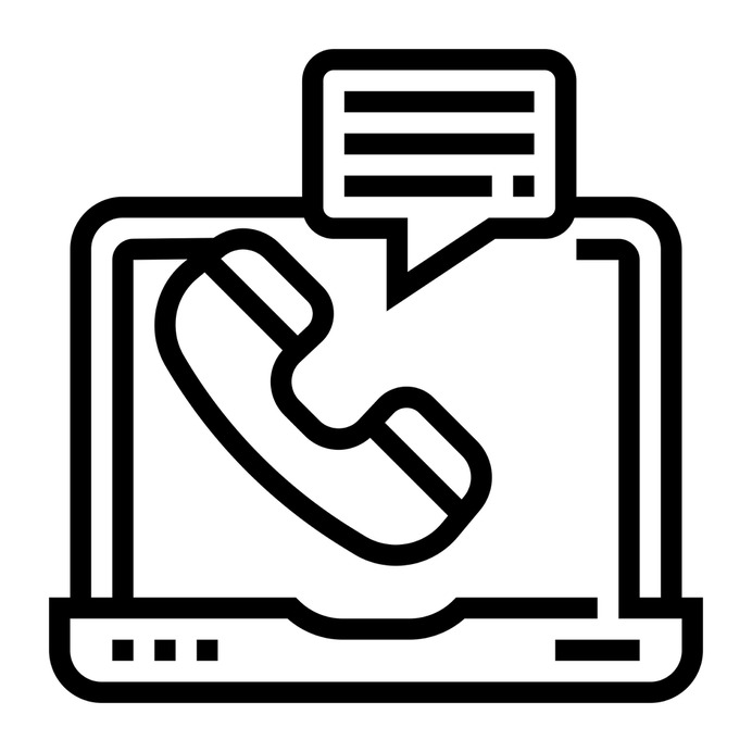 See more icon inspiration related to contact, phone, laptop, communications, speech bubble, message, interface and computer on Flaticon.