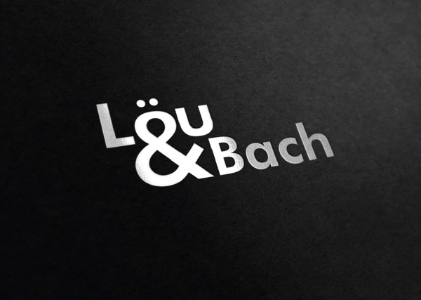 logo design idea #333: Lou Bach logo logo corporate