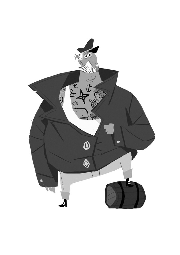 Maxime Mary Blog: Seven Seas #illustration #captain