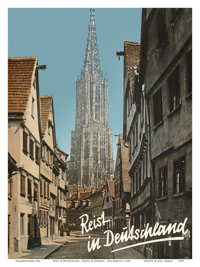 Travel to Germany (Reist in Deutschland) - The Roman (Römer) Old Town Hall - Frankfurt Art by Pacifica Island Art at AllPosters.com