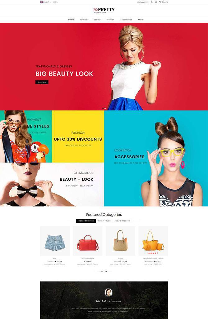 Bepretty - Lightspeed Multi-purpose Responsive Theme | TemplateTrip