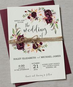 Bohemian Wedding Invite Set