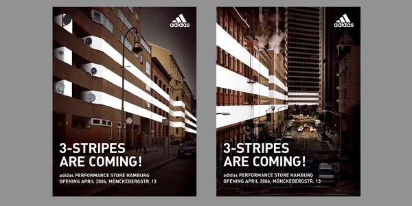 KMS BLACKSPACE : Brand Experience #campaign #stripes #adidas #poster
