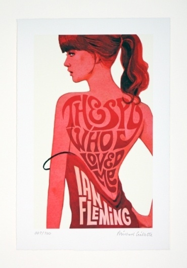 Awesome Robo!: 15 James Bond Pinup Prints By Michael Gillette #bond #james #poster #film #007