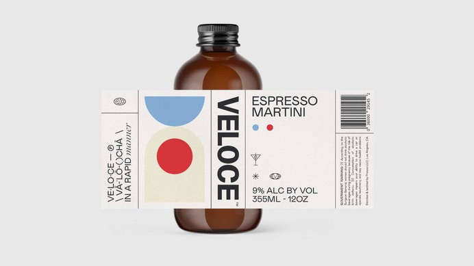 Off To The Races With Veloce, A Sleek Martini On-The-Go | Dieline - Design, Branding & Packaging Inspiration