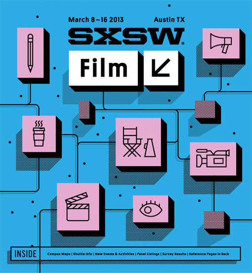 SXSW2013b_ProgramCover_Film_750 #music #illustration #typography