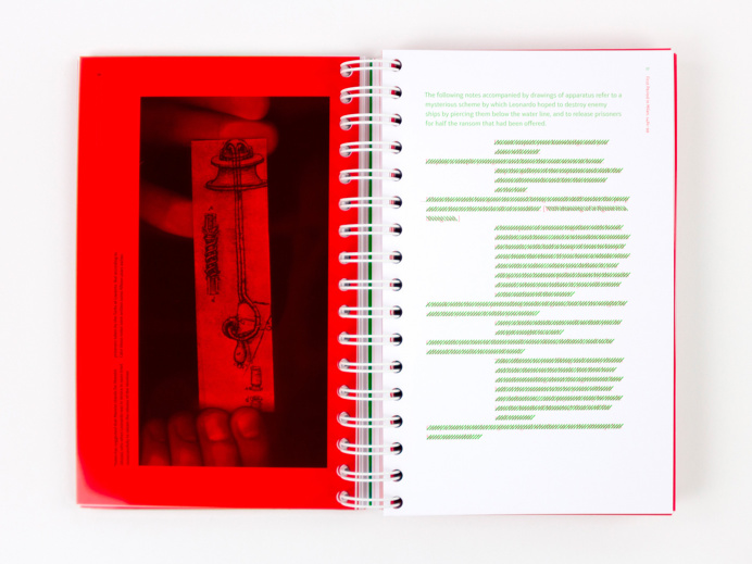 #khomus #leonardo #davinci #book #acetate #red #layout