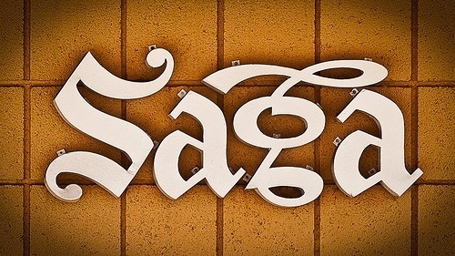 Expresh Letters Blog #sign #outdoor #vintage #signage #metal #blackletter #saga