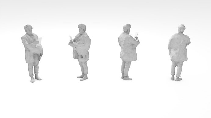 DAILY MEDITATIONS (3D SCAN WORK IN PROGRESS) Atelier Cameokid, www.mantragalactica.tumblr.com #hojinkang #cameokid #design #graphic #3d #3ds