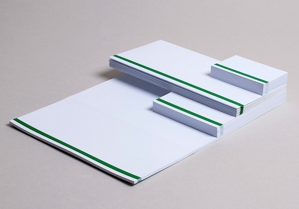 Collate #letterhead #identity #green