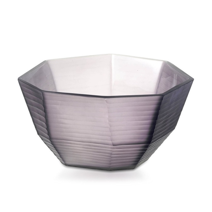 Bowl Plaza Glass Purple 27cm x 4cm