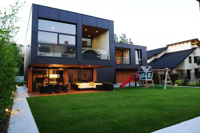 Rectangular-Shaped Private Residence in Ljubljana, Slovenia #architecture