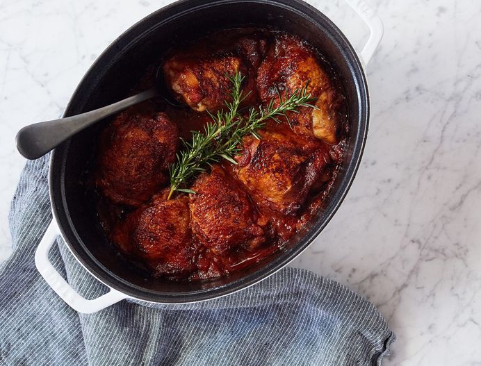 Braised Italian Chicken Thighs
