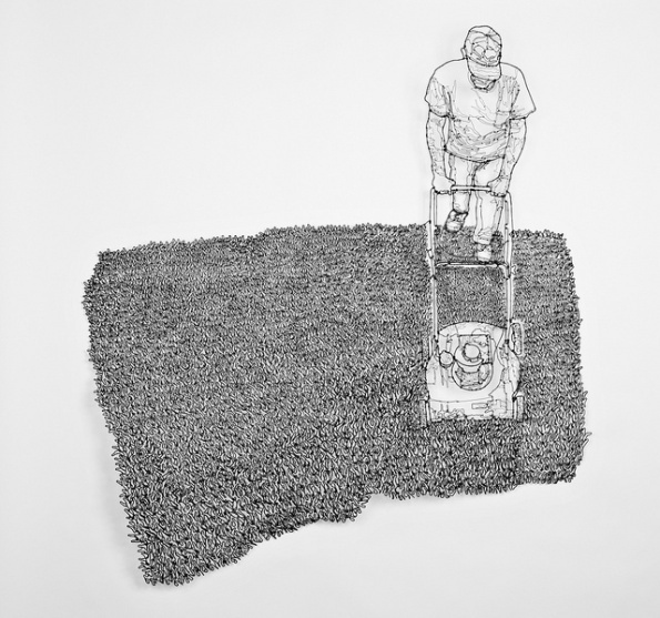 Wire Art 3d Sculpture Line Figure Detailed 2d Wire Art 3d Sculpture Line Figure Detailed 2d
