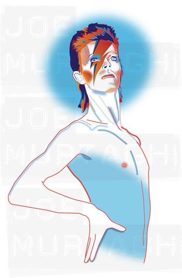 Joe Murtagh Vector Illustrations - David Bowie