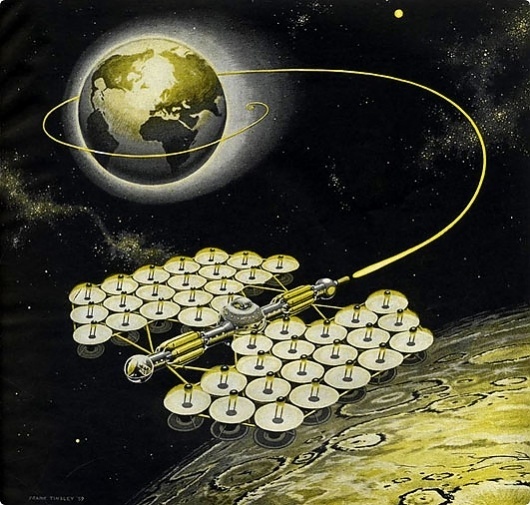 Frank Tinsley, Yellow Series « matmacquarrie.ca #yellow #fiction #retro #spaceship #illustration #frank #tinsley #science