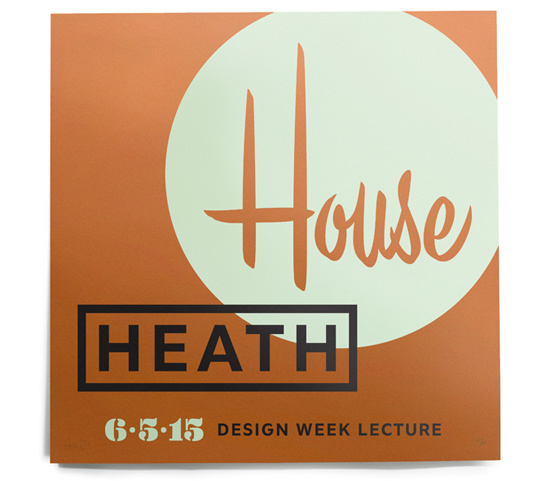 house, typography, retro
