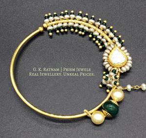 Nose Ring - gold diamond polki kundan meena jadau jewellery