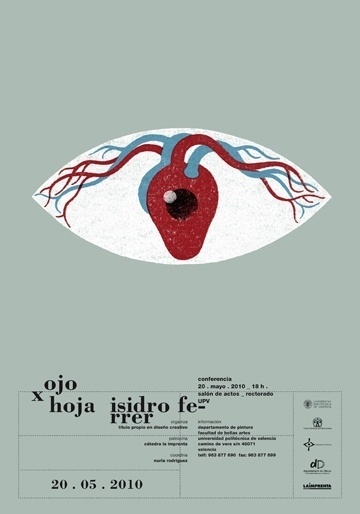 Carteles : Isidro Ferrer #heart #ferrer #huesca #spain #exhibition #eye #illustration #isidro #poster